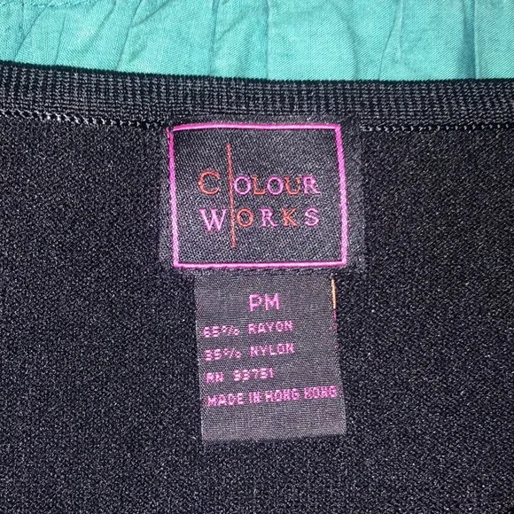 Colour Works Sweater Size Petite M - Picture 2 of 6